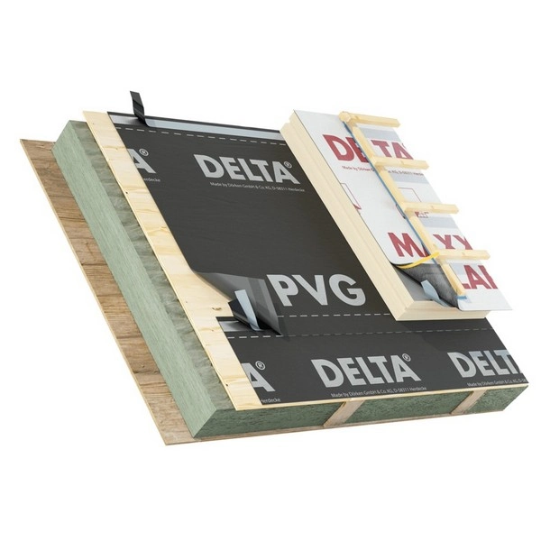 2209860 DELTA PVG Plus Гидро- и пароизоляционная пленка с двумя зонами проклейки Sd=20 м 6 2209860 DELTA PVG Plus Гидро- и пароизоляционная пленка с двумя зонами проклейки Sd=20 м — изображение 6