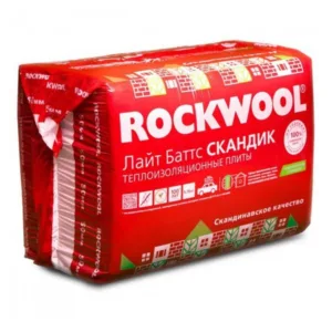 Каменная вата Rockwool Лайт Баттс Скандик 800х600х050 мм