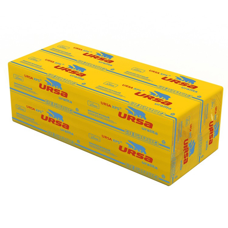 Теплоизоляция Ursa XPS-N-V Г4 1250х600х050 мм 2 Теплоизоляция Ursa XPS-N-V Г4 1250х600х50 мм 8 плит в упаковке