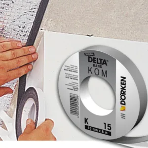 2202037 DELTA Kom Band K 15 Самоклеящаяся уплотнительная лента (ПСУЛ) для примыкания пароизоляции к стенам.