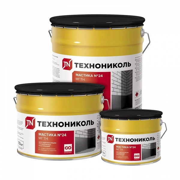 224507 Мастика гидроизоляционная ТЕХНОНИКОЛЬ №24 (МГТН), 20 кг 3 224507 Мастика гидроизоляционная ТЕХНОНИКОЛЬ №24 (МГТН), 20 кг — изображение 3