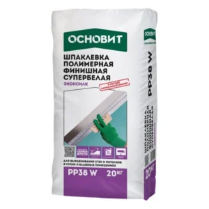79478 Шпаклевка полимерная финишная ОСНОВИТ ЭКОНСИЛК PP38 W (20 кг)