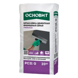 82692 Шпатлевка цементная финишная Основит Грейсилк PC31 G 20 кг.