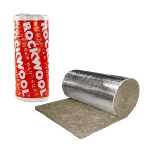 56200 Теплоизоляционные маты Rockwool Тех Мат кашированные фольгой 5000х1000х050 мм