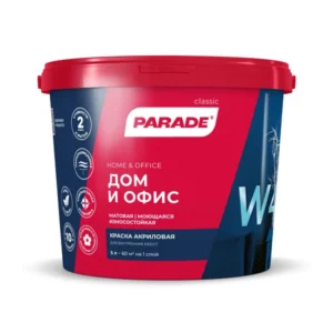 0005869 Краска акрил. PARADE W4 Дом & Офис база А 5л Россия