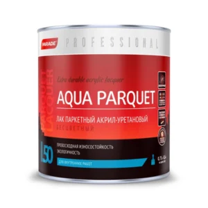 0006050 Лак PARADE Professional акрил-уретановый паркетный L50 AQUA PARQUET Глянцев. 0,75л Россия