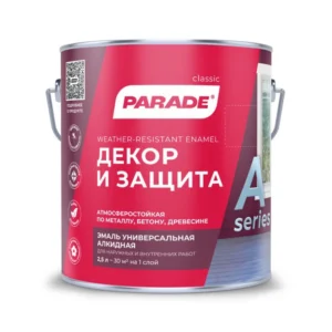 0006307 Эмаль PARADE A1 Декор & Защита база C мат. 2,5л Россия