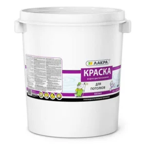 0007472 Краска в/д д/потолков Лакра Белый 40кг Л-С