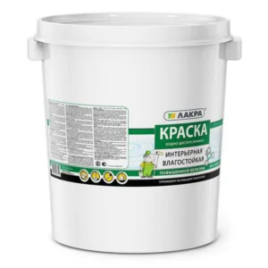 0007493 Краска интерьерная влагостойкая Лакра повыш. белизны 40кг Л-С