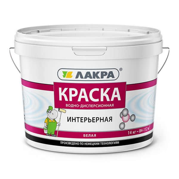 0007506 Краска интерьерная Лакра Белый 14кг Л-С