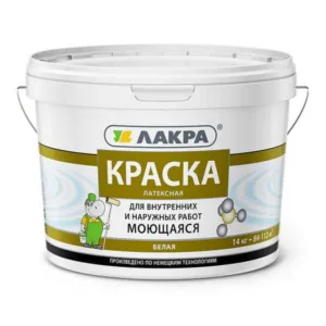 0007519 Краска латексная моющаяся Лакра 14кг Л-С