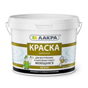 0007523 Краска латексная моющаяся Лакра 6,5кг Л-С
