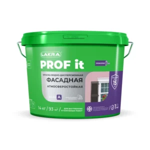 0007538 Краска фасадная Лакра PROF IT База А 14 кг