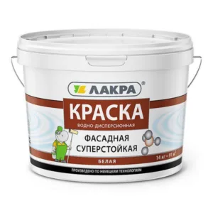0007545 Краска фасадная Лакра Белый 14кг Л-С