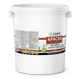 0007547 Краска фасадная Лакра Белый 40кг Л-С