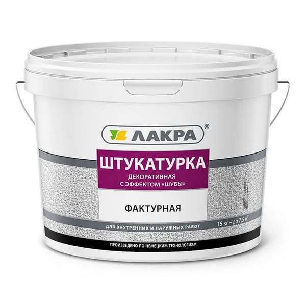 0007818 Штукатурка фактурная декоративная Лакра с эффектом "шубы" Белый 15кг Л-С 2 0007816-shtukaturka-fakturnaya-dekorativnaya-lakra-effekt-shuba-gsse