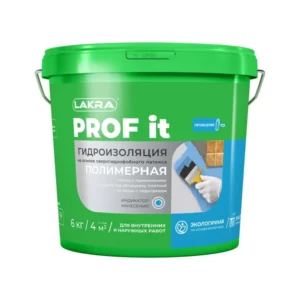 0007983 Гидроизоляция полимерная Лакра PROF IT 6 кг