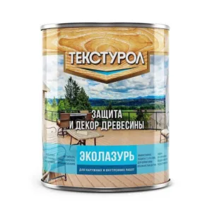 0014131 Текстурол Эколазурь деревозащитное средство на вод. основе Бесцветный 0,8л Л-С