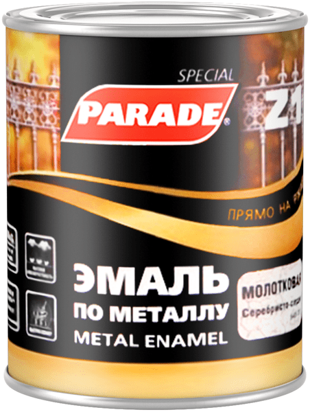 0006509 Эмаль по металлу Parade Z1 гладкая RAL 9016 Белый 2,5л Л-С 3 Parade Z1 Metal Enamel эмаль по металлу прямо на ржавчину