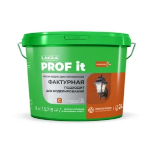 8307565 Краска фактурная Лакра PROF IT база С 8 кг