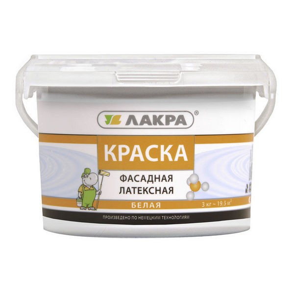 0007525 Краска латексная фасадная Лакра Белый 3кг Л-С 2 lakra-fasad-latex-3kg-a