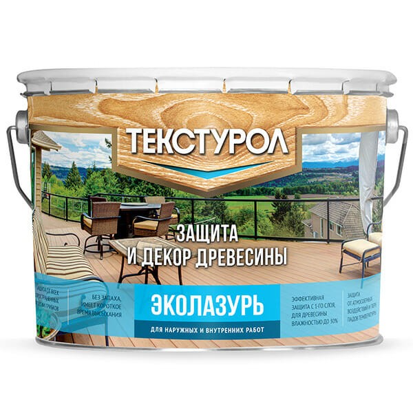 0014131 Текстурол Эколазурь деревозащитное средство на вод. основе Бесцветный 0,8л Л-С 2 teksturol-ecolazur-a