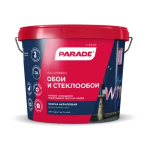 0005853 Краска акрил. W110 Обои & Стеклообои база А 5л Россия