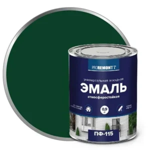 0006632 Эмаль ПФ-115 PROREMONTT Зеленый 0,9кг Л-С