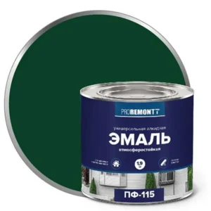 0006633 Эмаль ПФ-115 PROREMONTT Зеленый 1,9кг Л-С