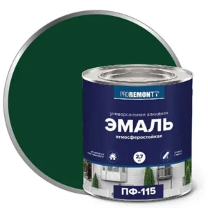 0006634 Эмаль ПФ-115 PROREMONTT Зеленый 2,7кг Л-С