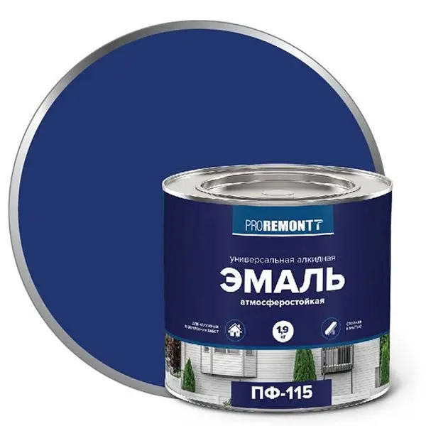 0006675 Эмаль ПФ-115 PROREMONTT Синий 1,9кг Л-С 1 0006675-emal-pf-115-proremontt-sinyi-1.9kg