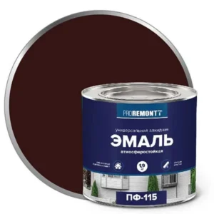 0006693 Эмаль ПФ-115 PROREMONTT Шоколадно-коричневый 1,9кг Л-С