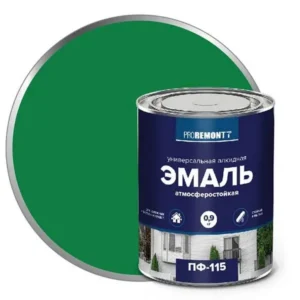 0006696 Эмаль ПФ-115 PROREMONTT Ярк. зел. 0,9кг Л-С