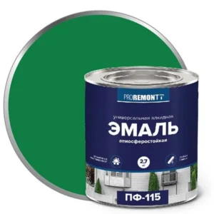 0006698 Эмаль ПФ-115 PROREMONTT Ярк. зел. 2,7кг Л-С