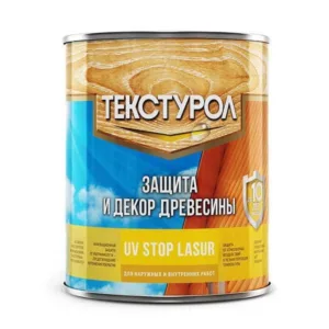 0013933 Текстурол UV STOP LASUR лазурь для защиты древесины на вод. основе, бесцв. 0,75л