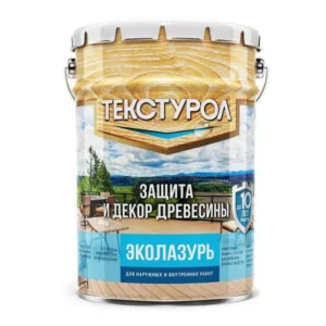 0014136 Текстурол Эколазурь деревозащитное средство на вод. основе Бесцветный 5л Л-С
