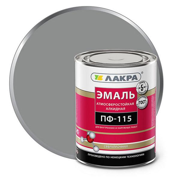 0007746 Эмаль ПФ-115 Лакра Серый 1кг Л-С 3 lakra-emal-alkidnaya-pf-115-grey-1kg-radders