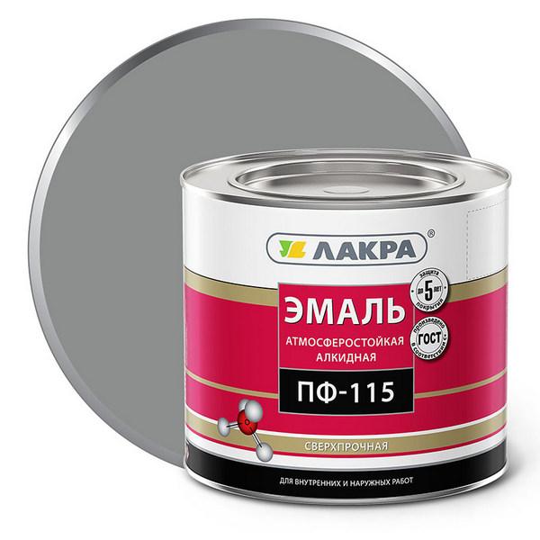 0007752 Эмаль ПФ-115 Лакра Серый 2кг Л-С 4 lakra-emal-alkidnaya-pf-115-grey-2kg-radders