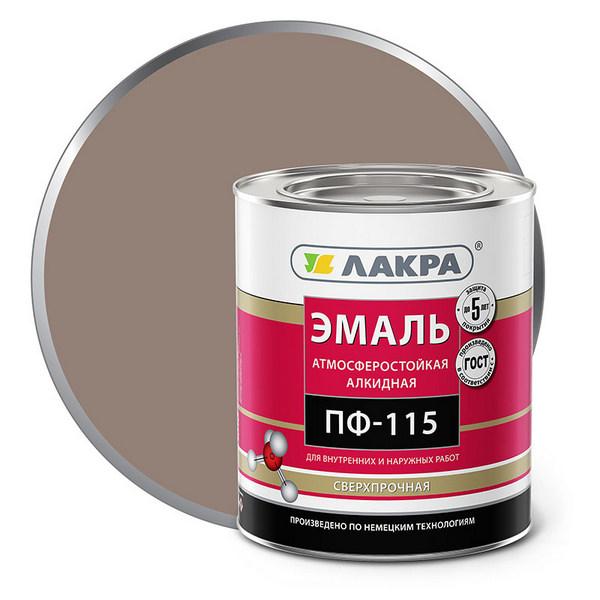 0007722 Эмаль ПФ-115 Лакра Кофе с мол. 2,8кг Л-С 3 lakra-emal-alkidnaya-pf-115-kofe-moloko-2.8kg-radders