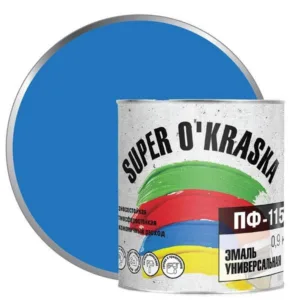 0006796 Эмаль ПФ-115 Super okraska Голубой 0,9кг