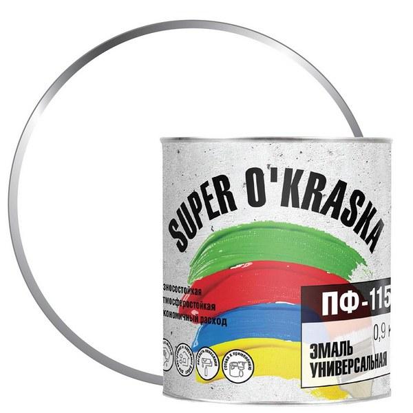 0006790 Эмаль ПФ-115 Super okraska Бел. глянц. 0,9кг 1 super-okraska-emal-universalnaya-pf-115-glyancevaya-white-0.9kg