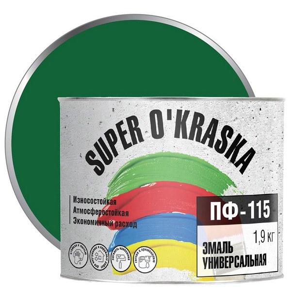 0006803 Эмаль ПФ-115 Super okraska Зеленый 1,9кг 1 super-okraska-emal-universalnaya-pf-115-green-1.9-kg