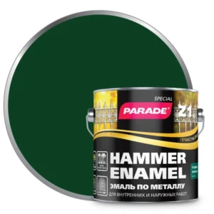 0006497 Эмаль по металлу Parade Z1 гладкая RAL 6005 зеленый 2,5л Л-С