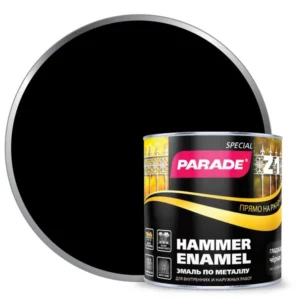 0006502 Эмаль по металлу Parade Z1 гладкая RAL 9005 Черный 0,75л Л-С