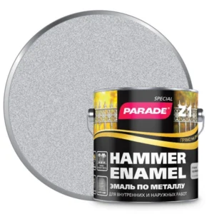 0006506 Эмаль по металлу Parade Z1 гладкая RAL 9006 Серебряный 2,5л Л-С