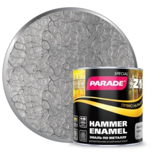 0006535 Эмаль по металлу Parade Z1 молотковая 543-321 Серый 0,75л Л-С