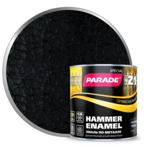 0006541 Эмаль по металлу Parade Z1 молотковая 543-504 Черный 0,75л Л-С