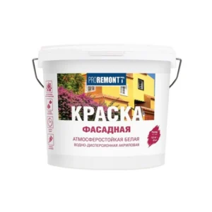 0006593 Краска фасадная PROREMONTT белая 6,5кг ЛС