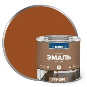 0006701 Эмаль ПФ-266 Proremontt желто-коричневая 1,9кг