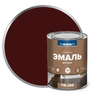 0006704 Эмаль ПФ-266 Proremontt красно-коричневая 0,9кг